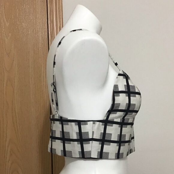 Revolve X NBD Gingham Bralette Crop Top New With Tag Size Medium - Picture 3 of 10